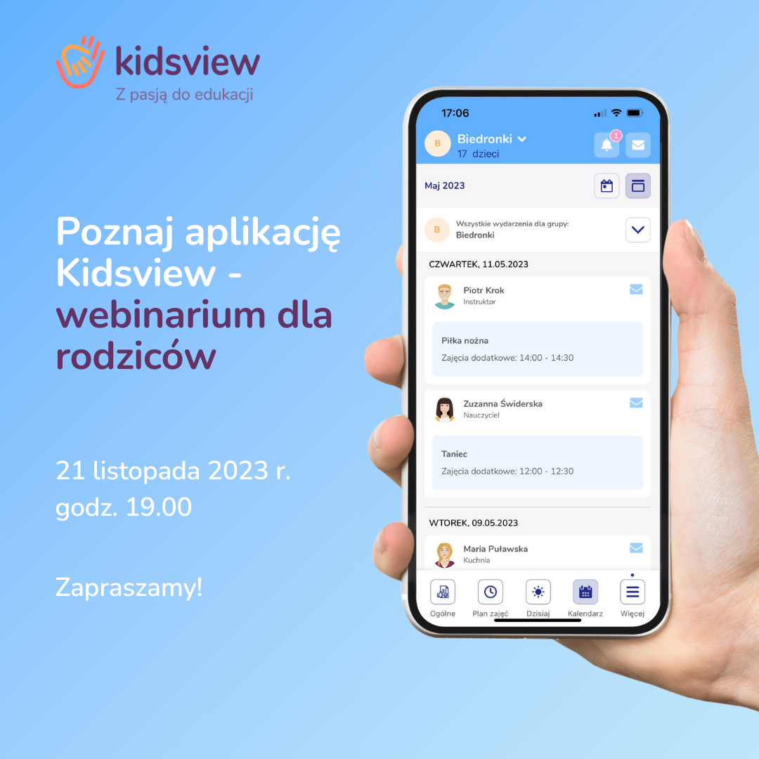 Poznaj aplikację Kidsview dla rodziców